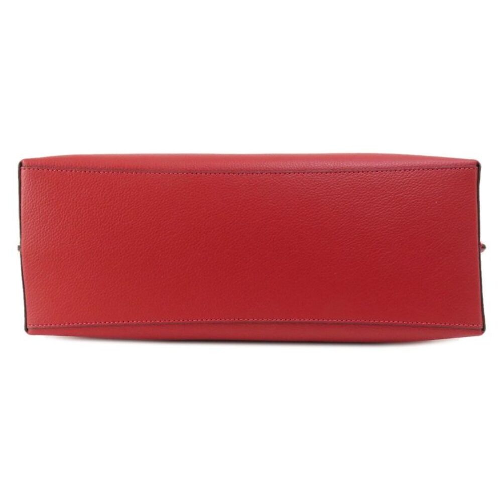 Coach Mollie Red Leather Tote Bag (Pre-Owned) - Picture 3 of 11